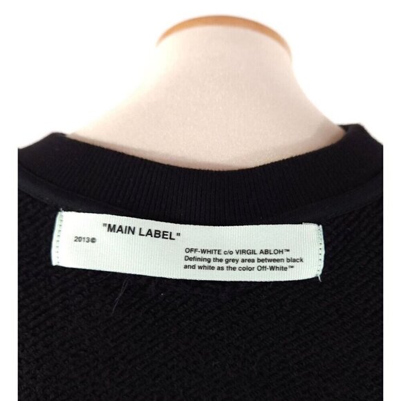 Off-White Black Hands and Planet Sweatshirt Large New Virgil Abloh - Picture 12 of 16